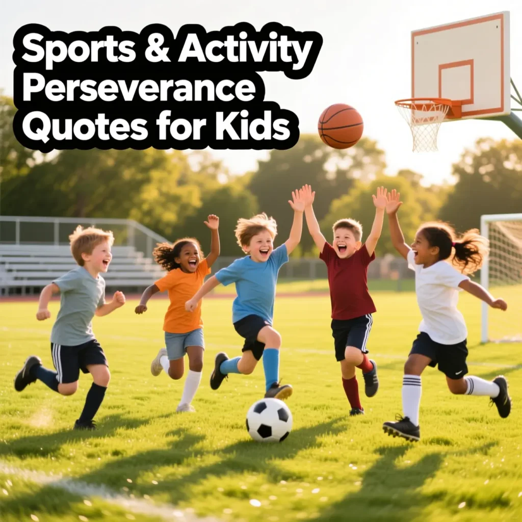 Activity Perseverance Quotes for Kids