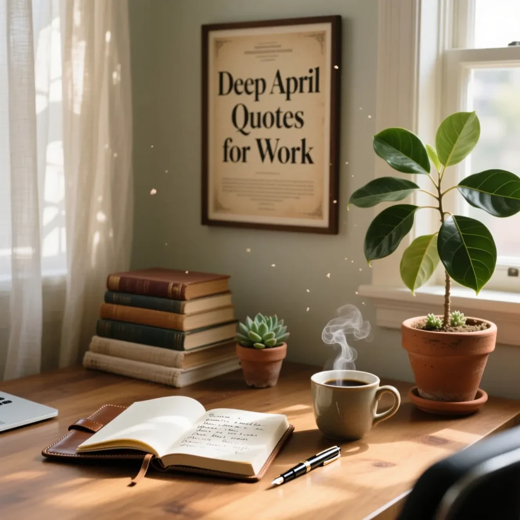 Deep April Quotes for Work