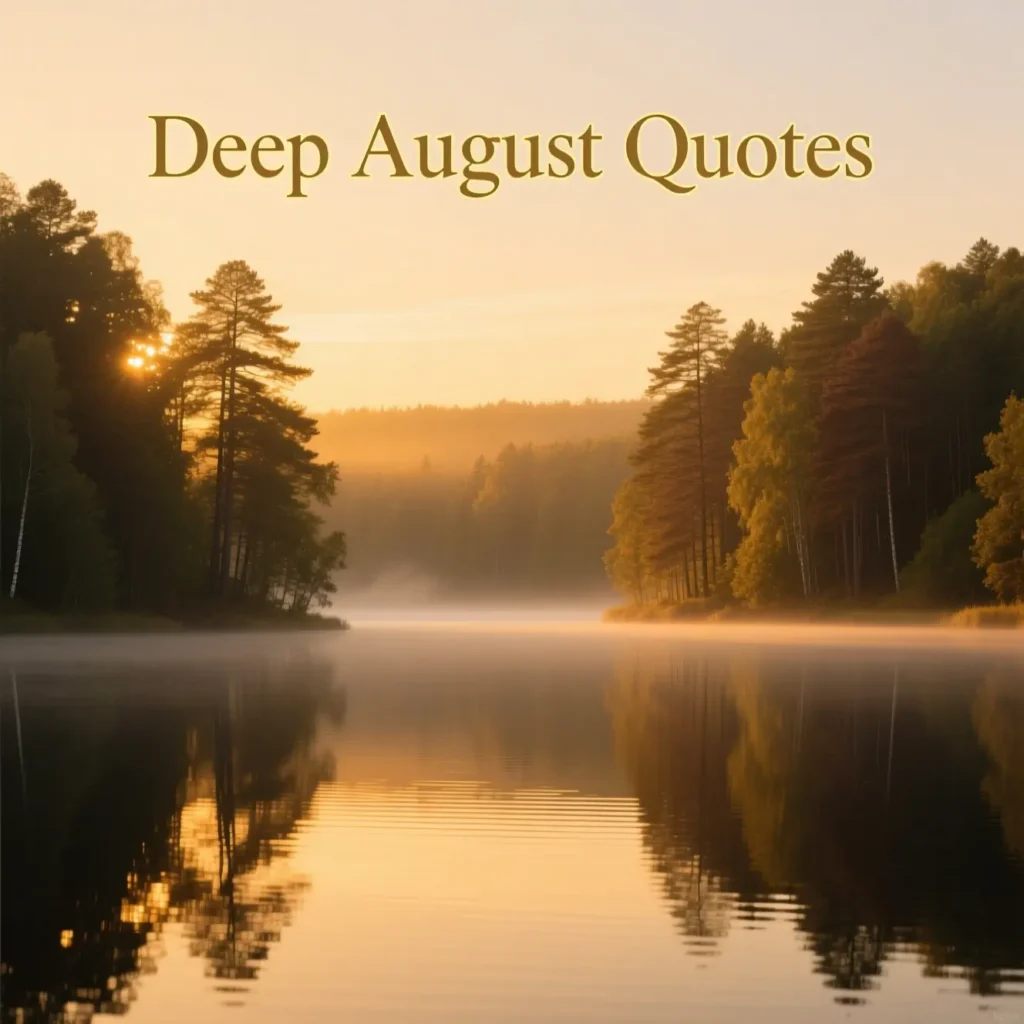 Deep August Quotes