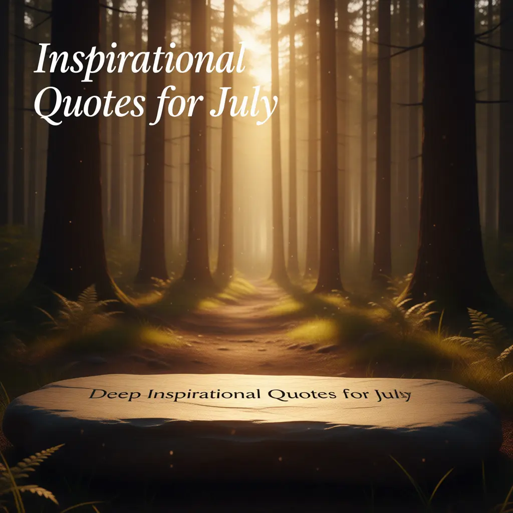 Deep Inspirational Quotes for July 