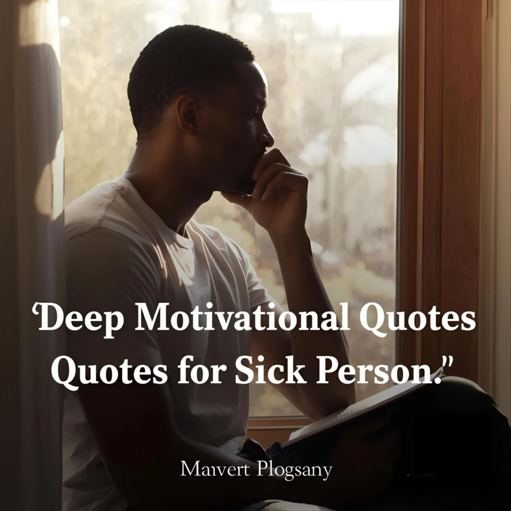 Deep Motivational Quotes for Sick Person