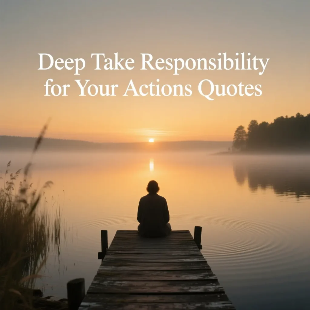 Deep Take Responsibility for Your Actions Quotes