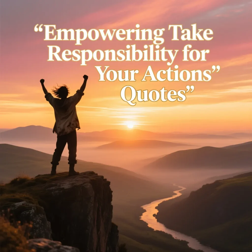 Empowering Take Responsibility for Your Actions Quotes 