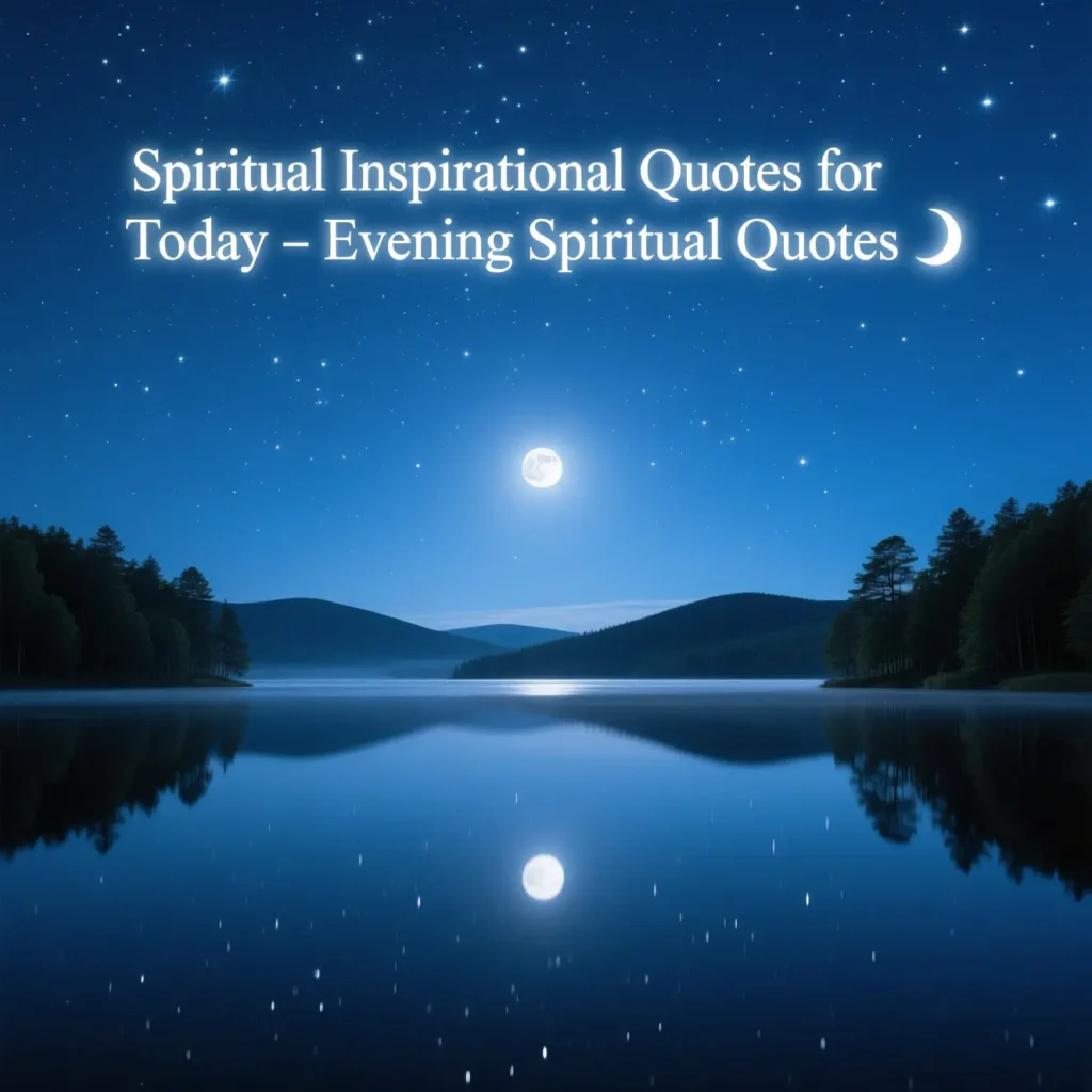 Evening Spiritual Quotes