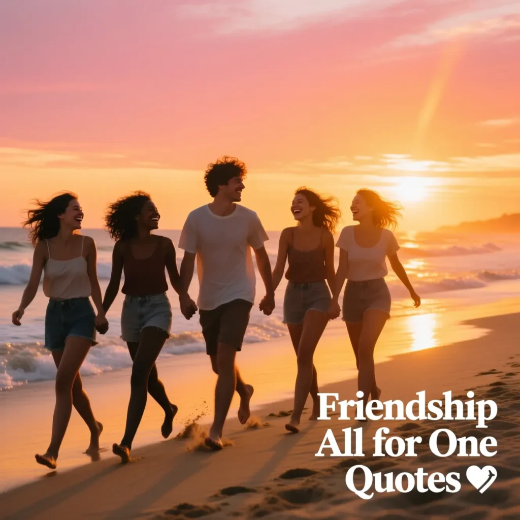 Friendship All for One Quotes 