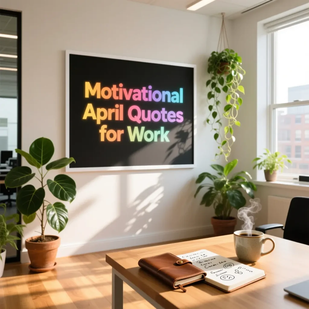 Motivational April Quotes for Work