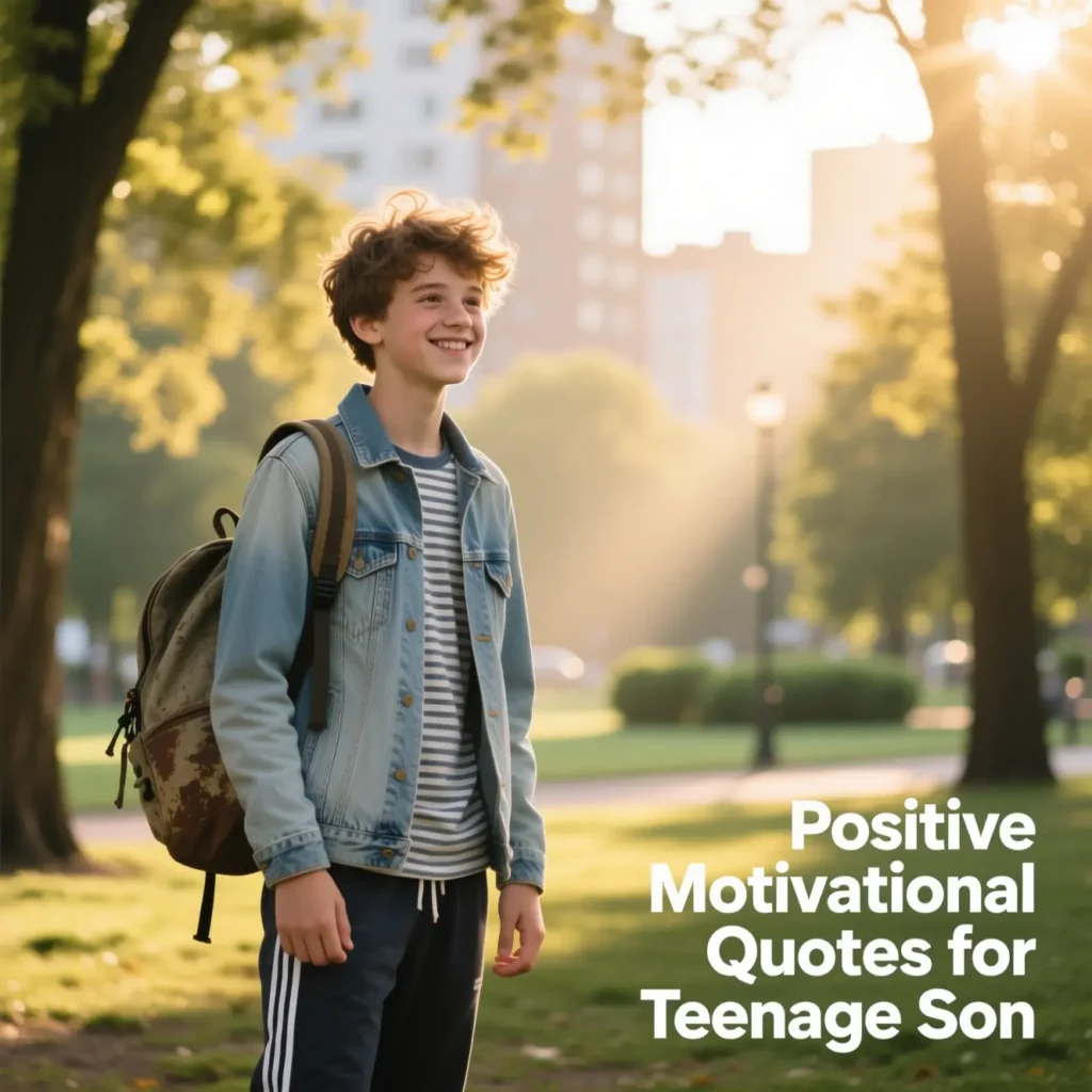 Positive Motivational Quotes for Teenage Son