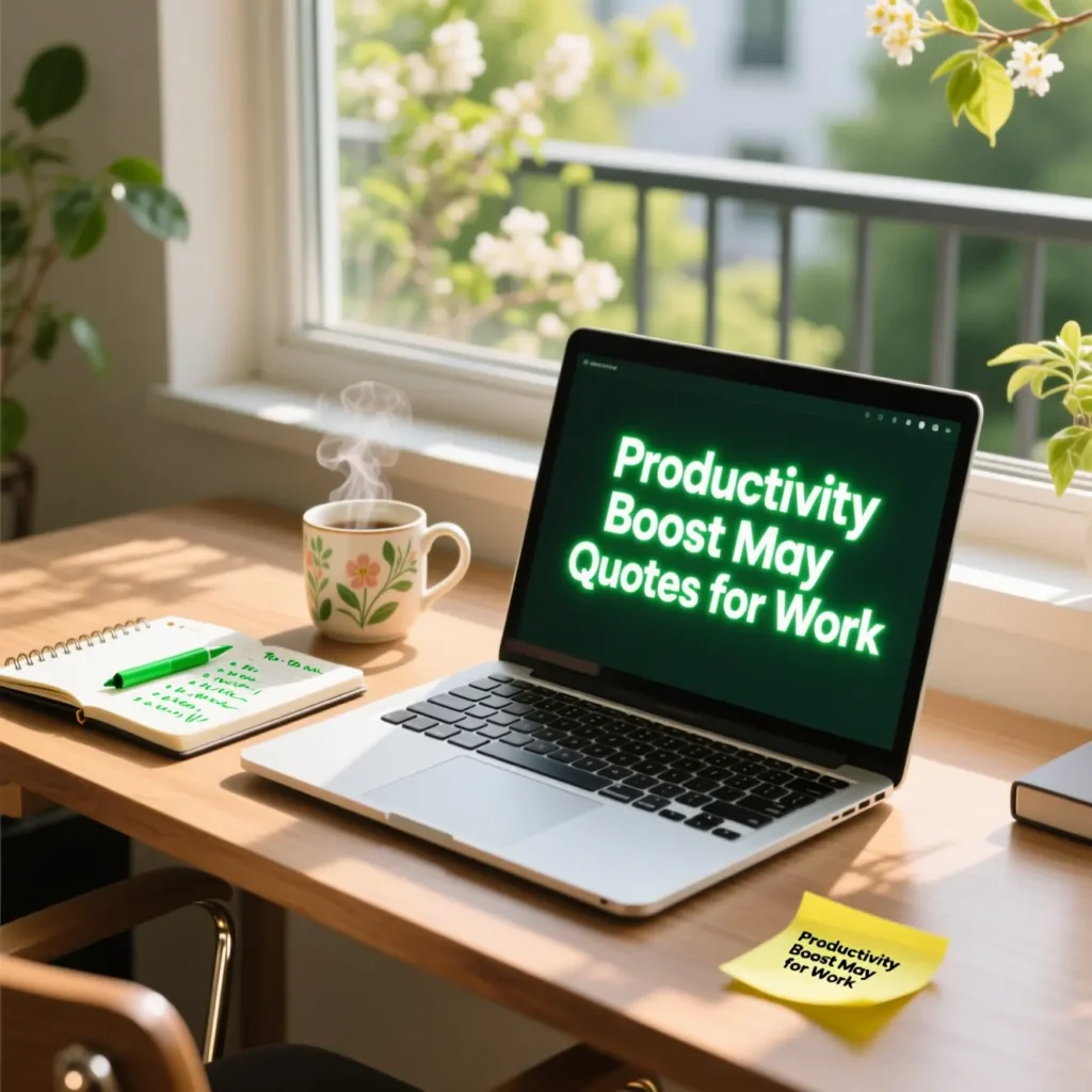 Productivity Boost May Quotes for Work