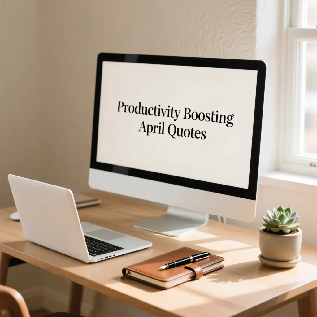 Productivity Boosting April Quotes