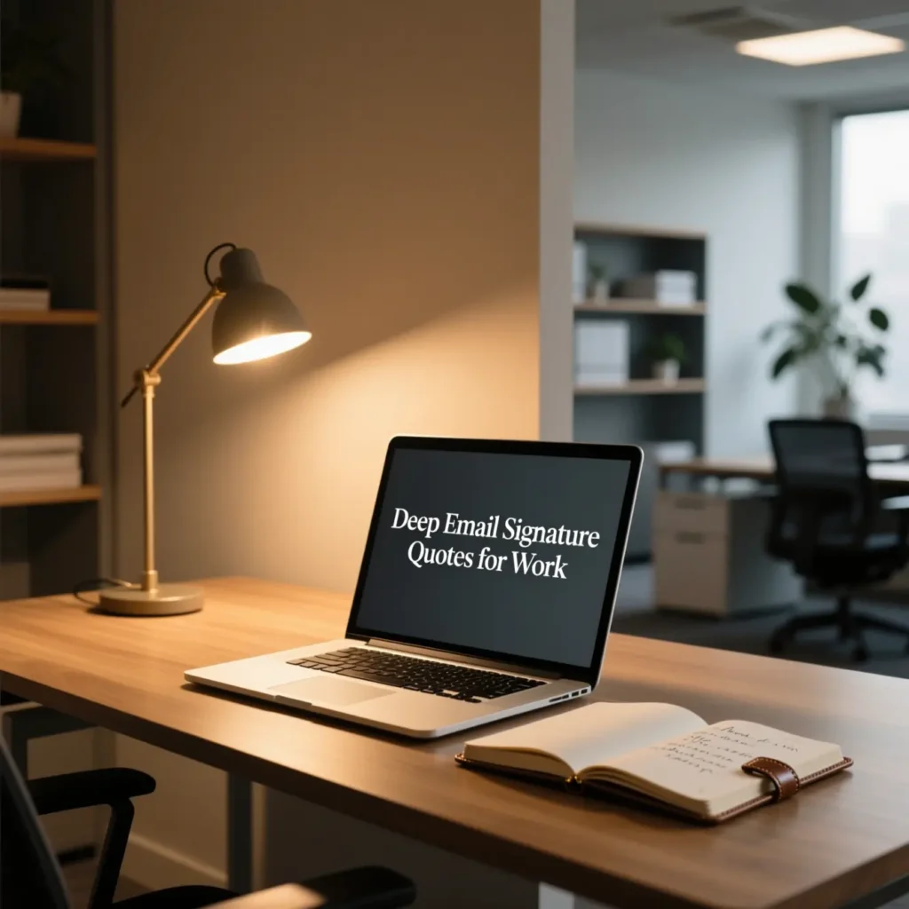 Deep Email Signature Quotes for Work