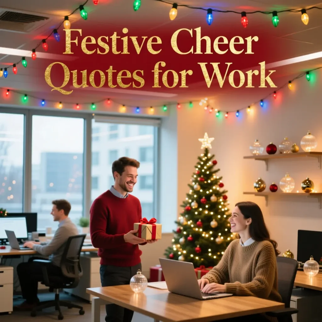 Festive Cheer Quotes for Work