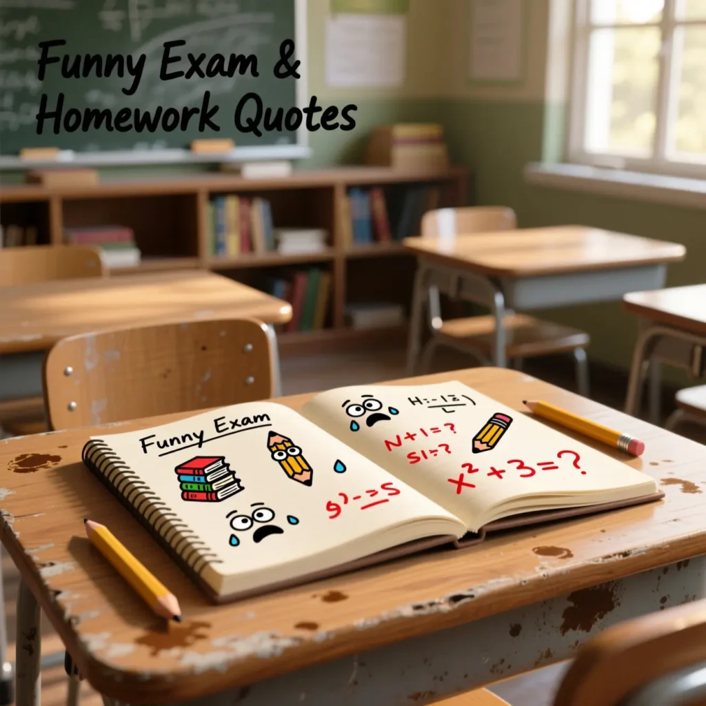 Funny Exam & Homework Quotes 