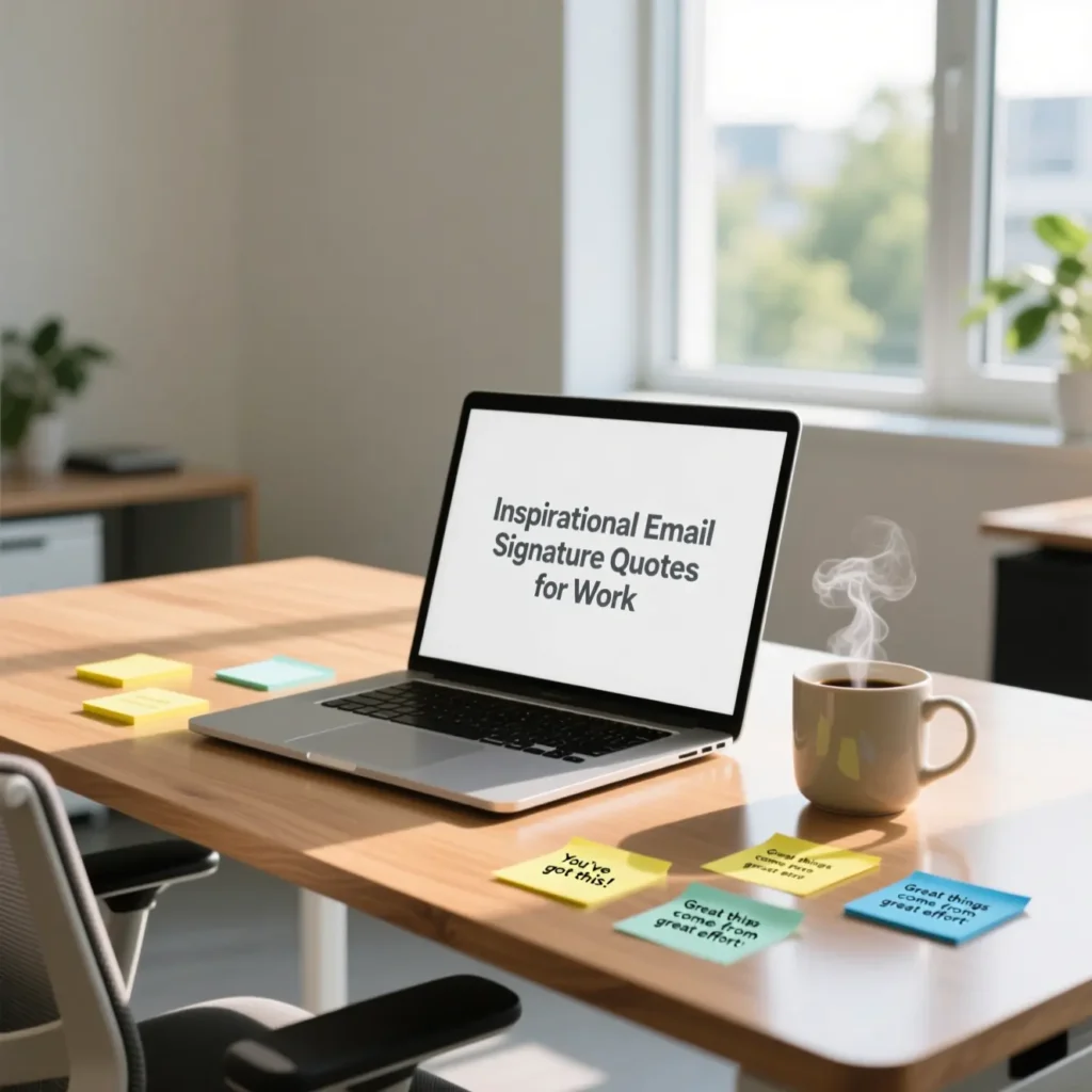 Inspirational Email Signature Quotes for Work