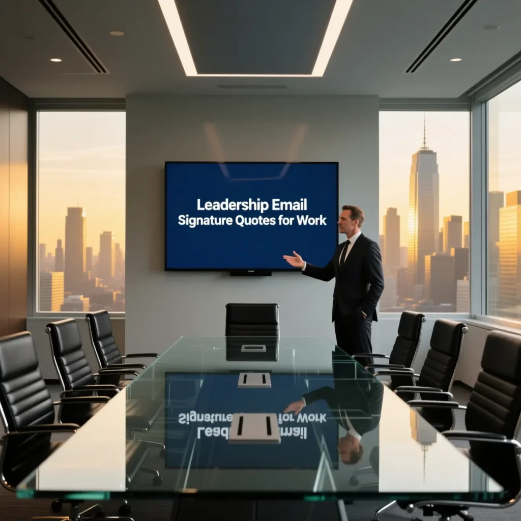 Leadership Email Signature Quotes for Work