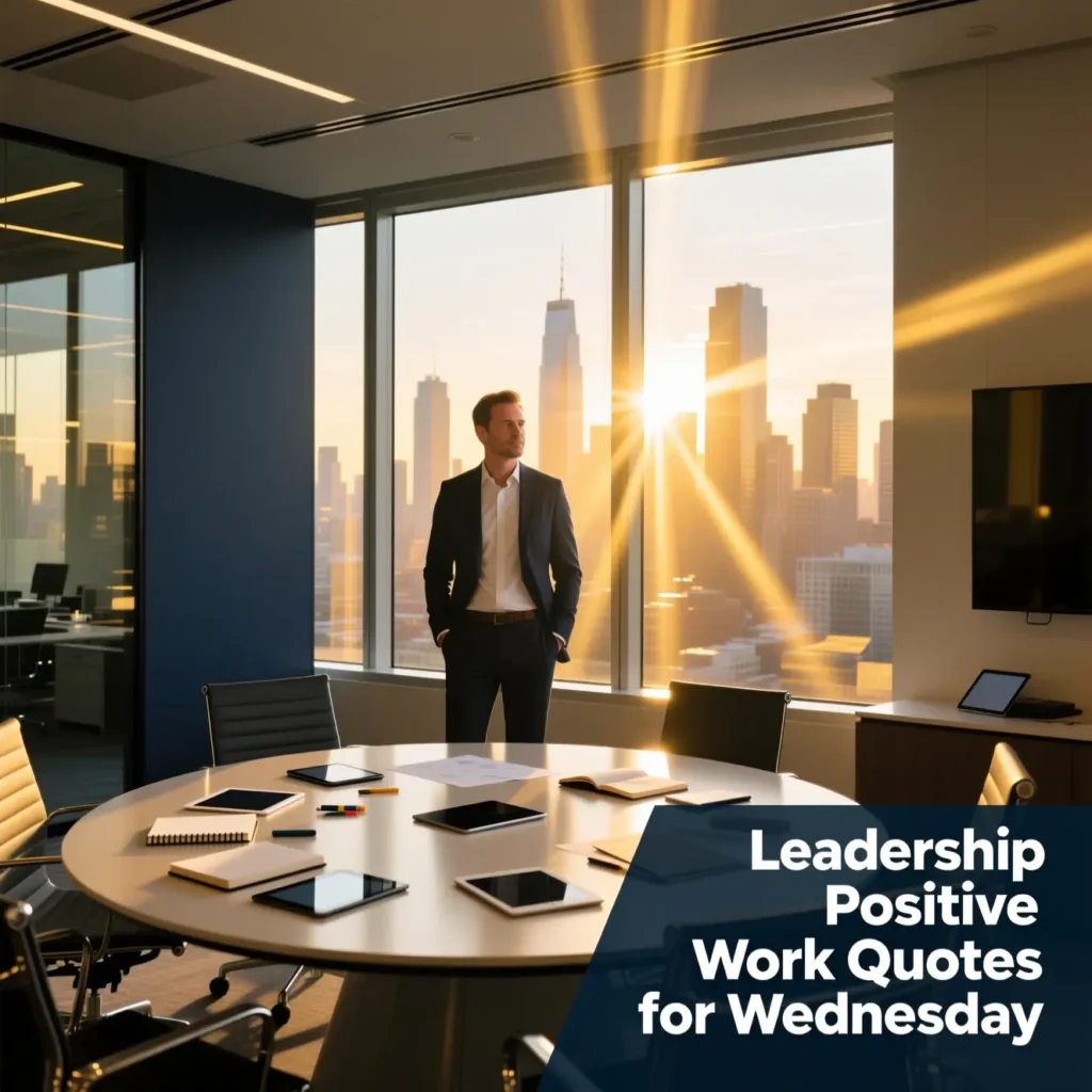 Leadership Positive Work Quotes for Wednesday