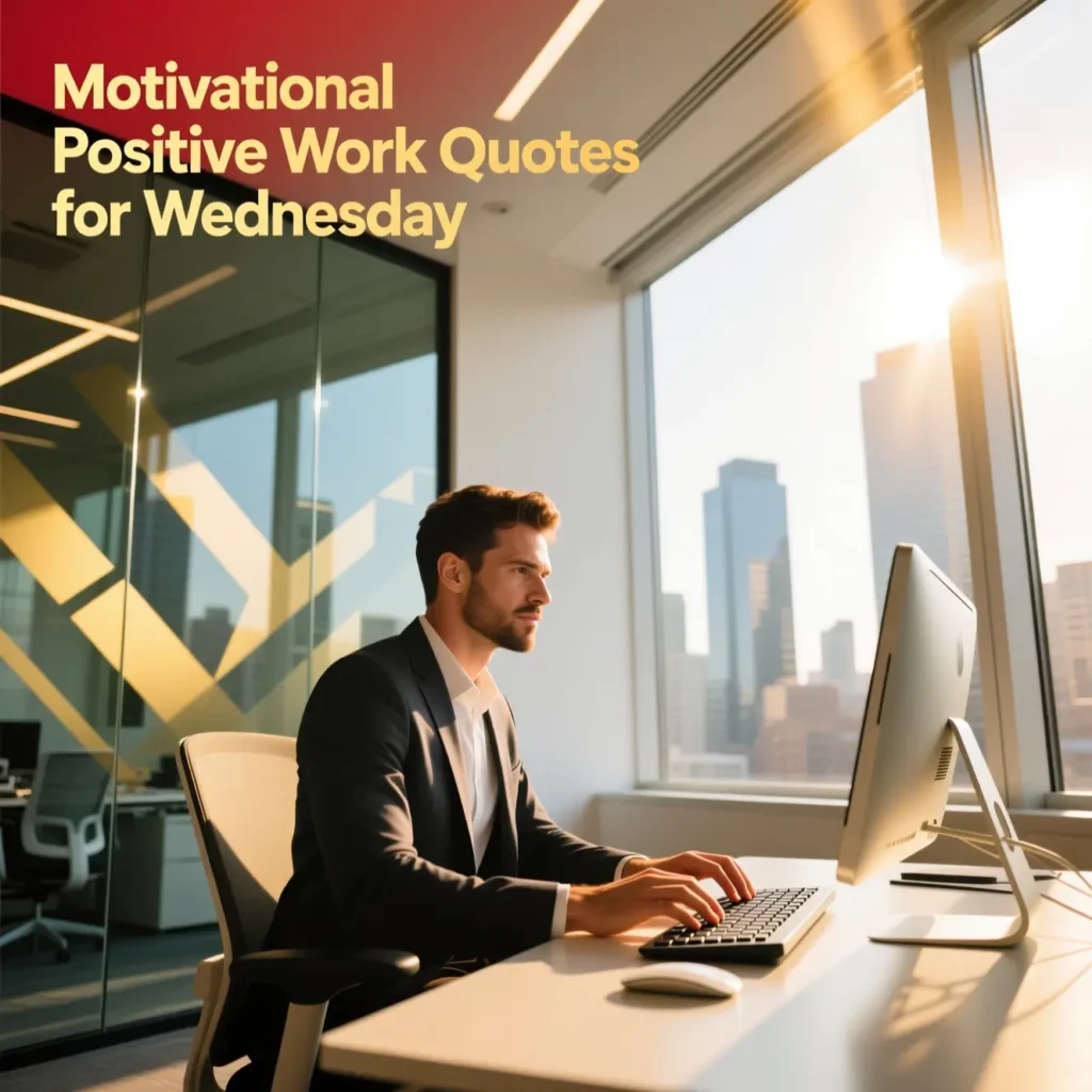 Motivational Positive Work Quotes for Wednesday 