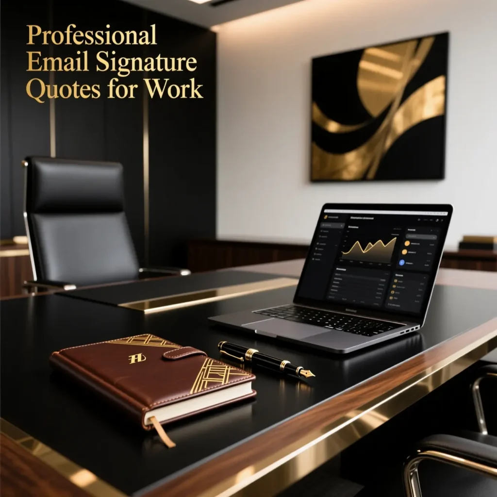 Professional Email Signature Quotes for Work