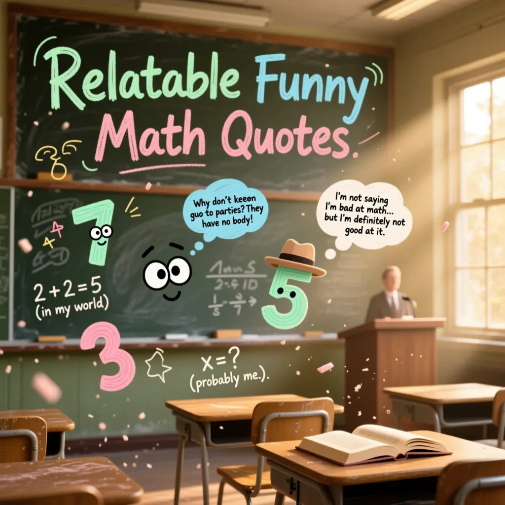 Relatable Funny Math Quotes