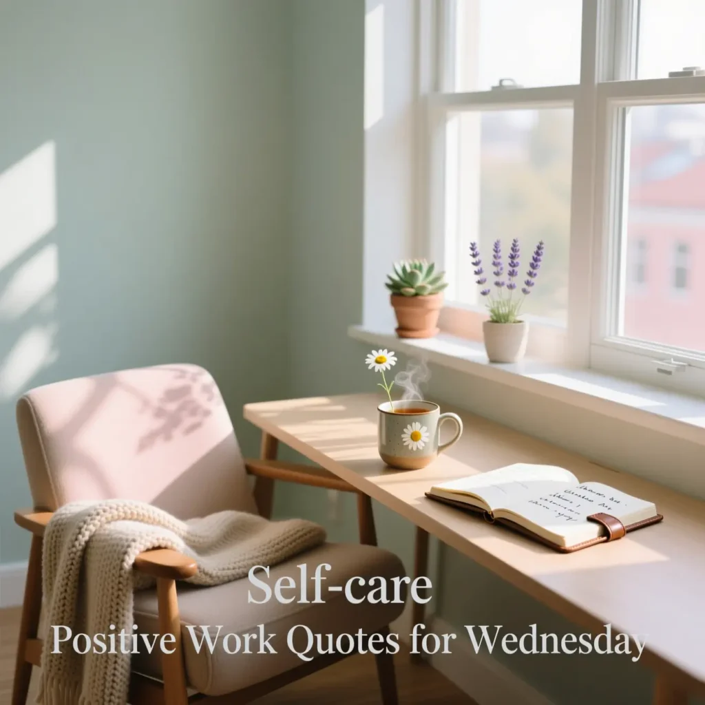 Self-care Positive Work Quotes for Wednesday 
