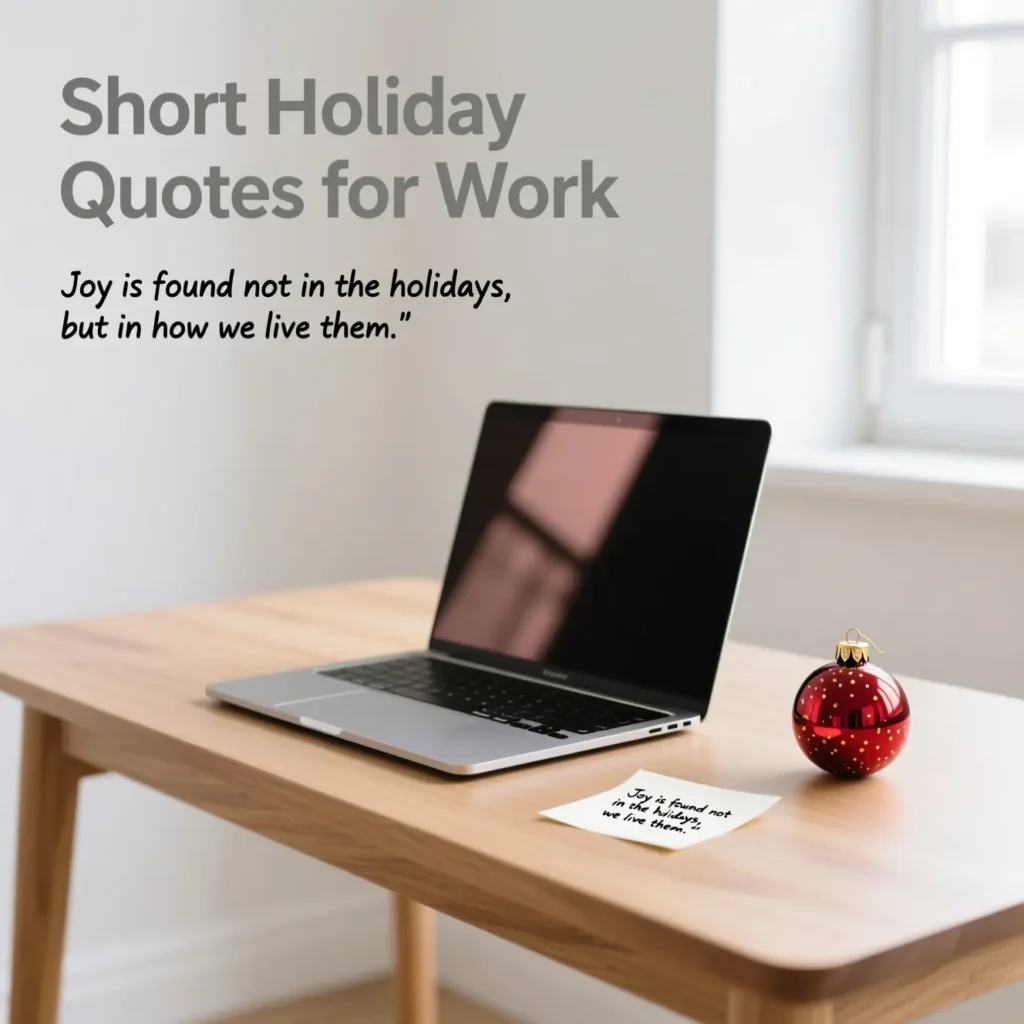 Short Holiday Quotes for Work